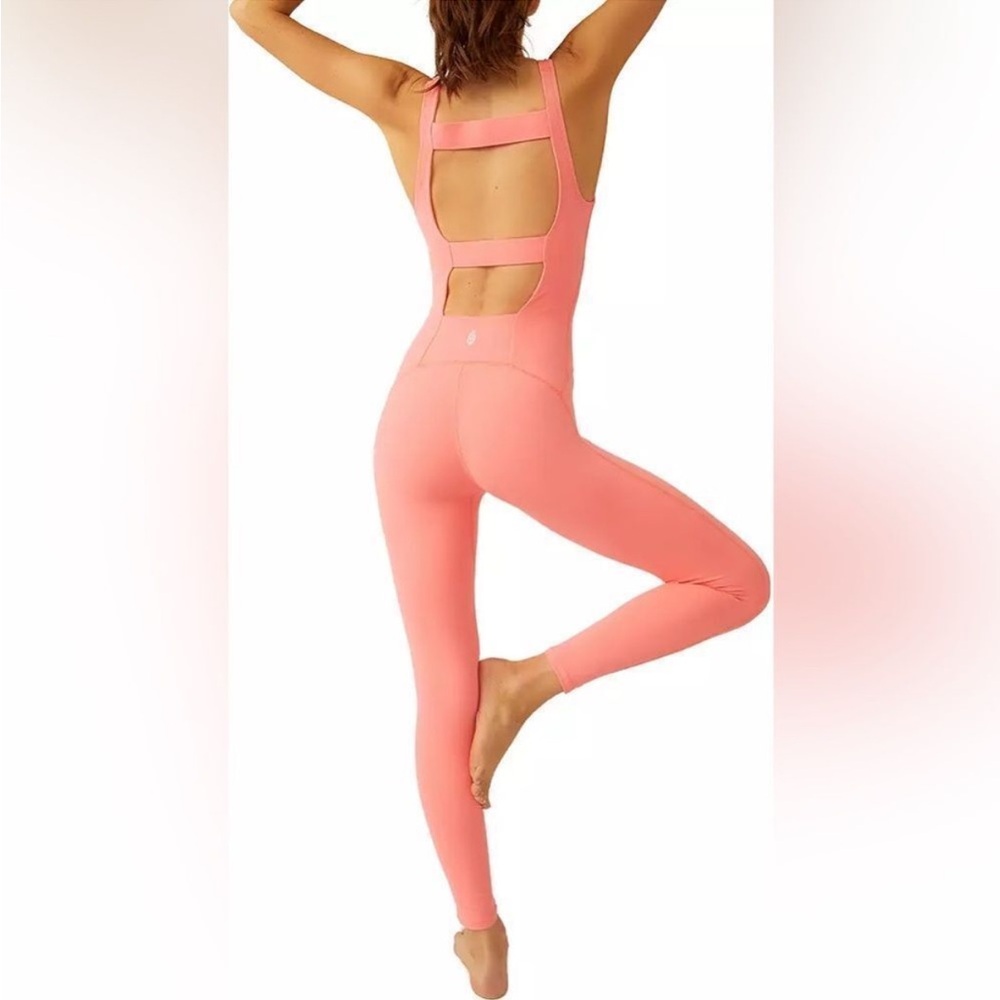 Free People movement Never Better Strappy Back Jumpsuit. Size Xs